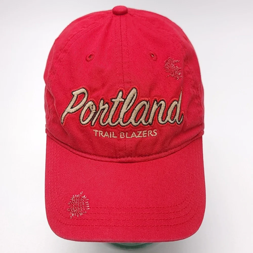 Portland Trail blazers Adidas Hat One Size Red Strapback‎ NBA Basketball